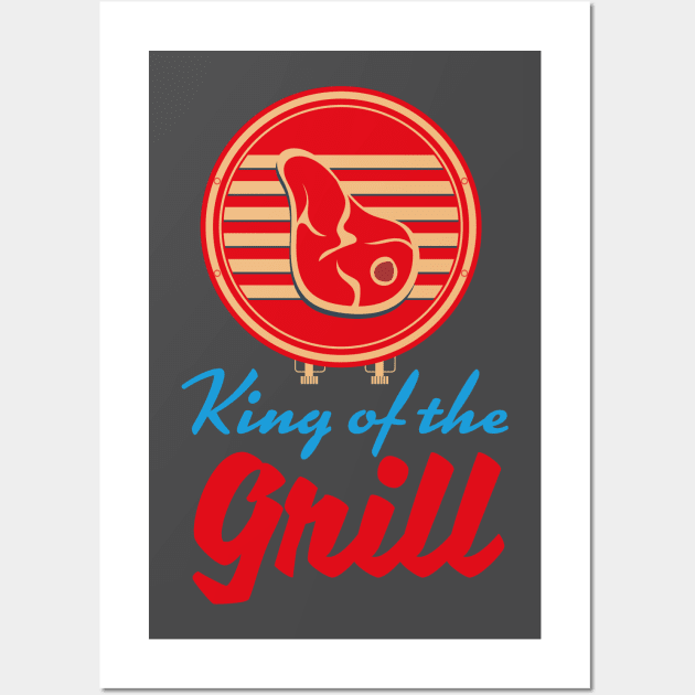 King of the Grill Wall Art by nickemporium1